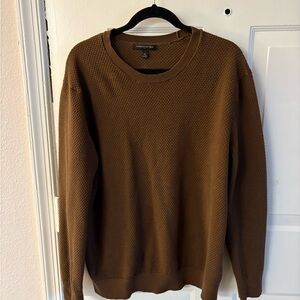 100% Cotton Banana Republic Men's Tan Crewneck Sweater